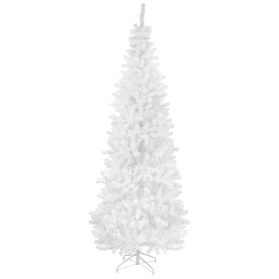 Northlight Slim White Georgian Pine Artificial Christmas Tree  - 6.5' - Unlit