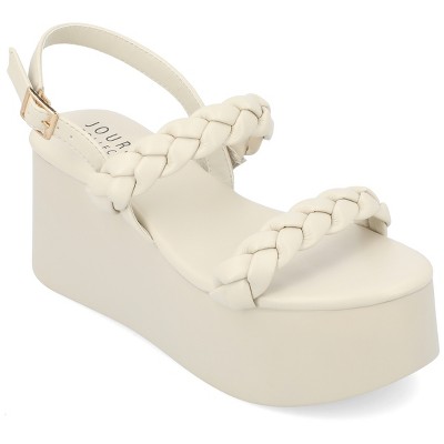 Journee Collection Women's Zannah Buckle Platform Sandals