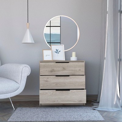 CAVINAS 3 Drawers Dresser for Bedroom,Modern Drawers with Black Handle for Kids Room,Living Room,Entry and Hallway
