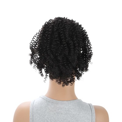 Unique Bargains Women's Fluffy Ponytail Short Hair Hair Extensions High Temperature Fiber 9.8IN 1 Pc