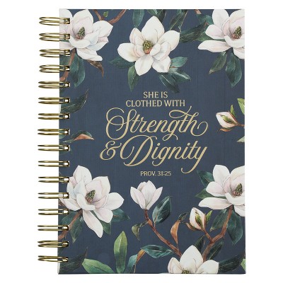 Journal Wirebound Teal Strength & Dignity Prov. 31:25 - (Spiral Bound)