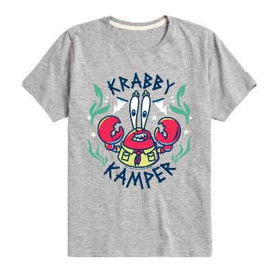 Boys' - Spongebob Squarepants - Kamp Koral Krabby Kamper Short Sleeve Graphic T-Shirt