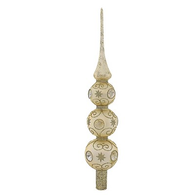 Sbk Gifts Holiday 16.0 Inch Champagne Beauty Tree Topper , Christmas Elegant Bridal (1PC)