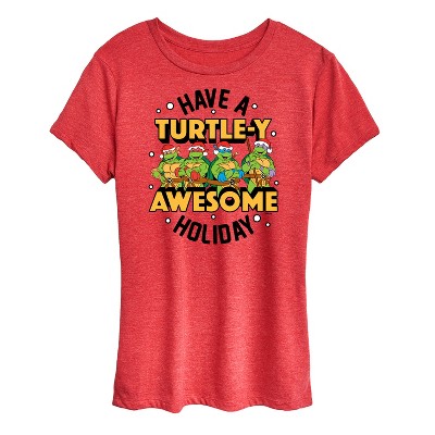 Women's - Teenage Mutant Ninja Turtles - Turtley Awesome Group Short Sleeve Graphic T-Shirt