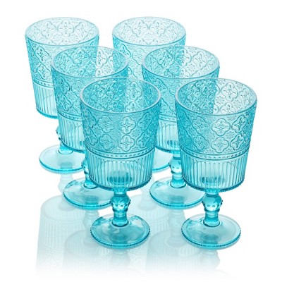 Certified International (Set of 6) 14oz Acrylic All Purpose Goblets