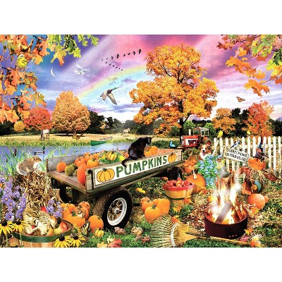 Sunsout Back Acre Pumpkin Patch 500 pc Halloween Jigsaw Puzzle 34848