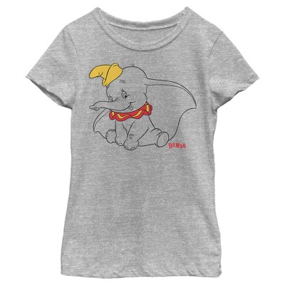 Girl's Dumbo Sitting Cutely T-Shirt