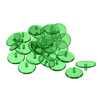 Unique Bargains ABS Plastic Round Transparent Flat Position Golf Ball Markers 50 Pcs