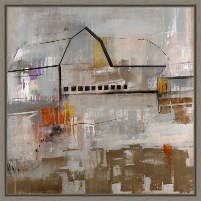 Amanti Art Old Barn by Alexys Henry Canvas Wall Art Print Framed 22 x 22-in.