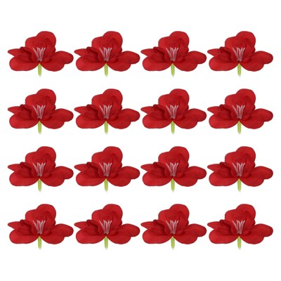 Unique Bargains Artificial Silk Wrinkle-Resistant Realistic Artificial Flowers 24 Pcs