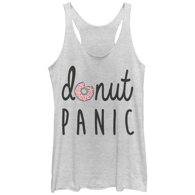 Women's CHIN UP Donut Panic Racerback Tank Top