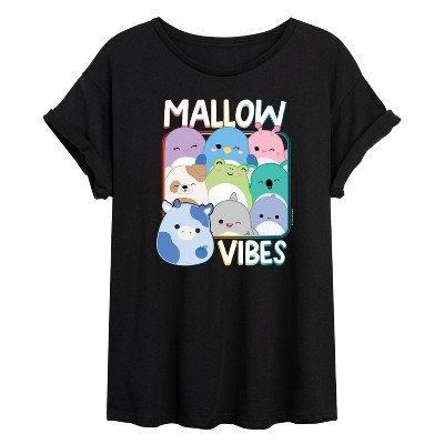 Women's - Squishmallows - Mallow Vibes Oversized Graphic T-Shirt
