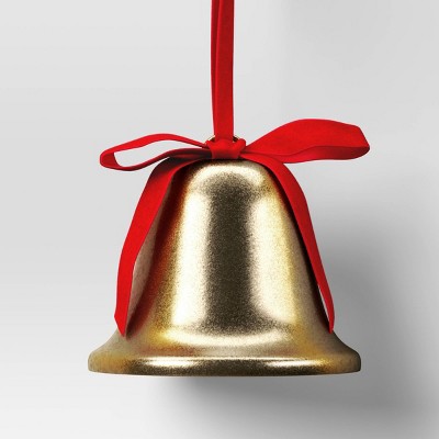Christmas Metal Bell Ornament Gold - Wondershop™