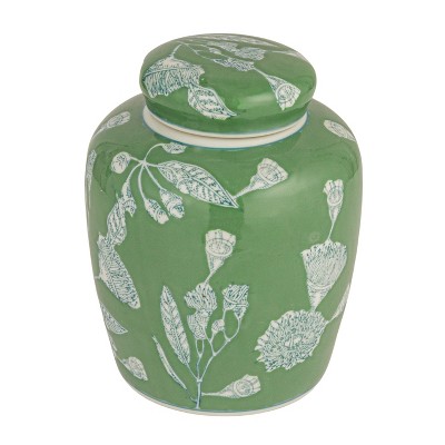 Decorative Ceramic Ginger Jar with Lid