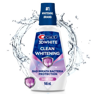 Crest 3D White Glamorous White Mouthwash - Arctic Mint