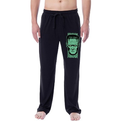 Universal Monsters Mens' Frankenstein Halloween Sleep Pajama Pants Black