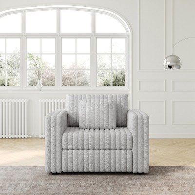 44.9" Modular Upholstered Single Sofa with Wide Armrests and Plush Foam Cushion for Bedroom or Living Room-Cuddlewood