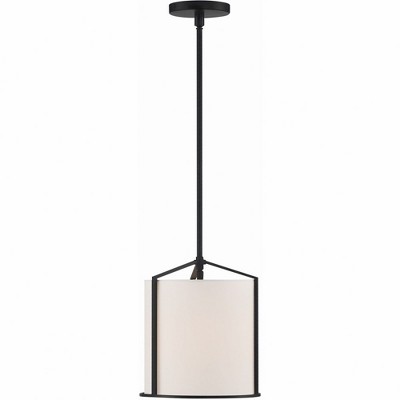 Crystorama Lighting Carlyn 1 - Light Pendant in  Black