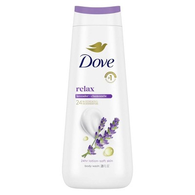 Dove Relax Body Wash - Lavender & Chamomile 24hr Lotion-Soft Skin - 20 fl oz