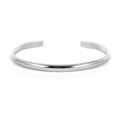 Wide Matte Silver Cuff Bracelet by Lotus Stone Jewelry