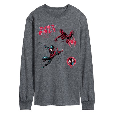 Men's - Marvel - Spiderman Morales Long Sleeve Graphic T-Shirt
