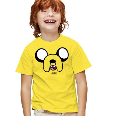 Boys' Short Sleeve Adventure Time Jake Head T-Shirt