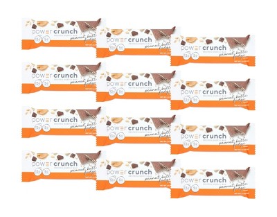 Power Crunch Peanut Butter Fudge Protein Energy Bar - 12 bars, 1.4 oz