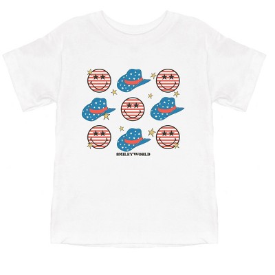 The Juniper Shop SmileyWorld Cowgirl Smiley Toddler Short Sleeve Tee