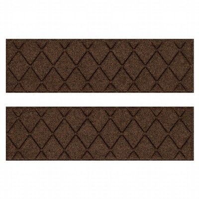 WaterHog 8.5"x30" Set of 4 Argyle Indoor/Outdoor Stair Treads Door Mats