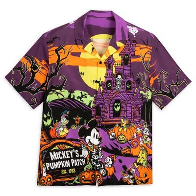 Men's Mickey Mouse & Friends Halloween Woven Short Sleeve Graphic T-Shirt - Disney store