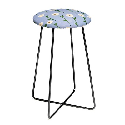 Reves et Histoires Cute Little Flowers Counter Height Barstool - Deny Designs