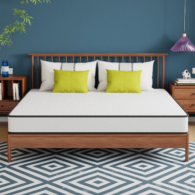 FDW 8 Inch Mattress Medium Firm Spring Mattress Cool Sleep Pressure Relief Fiberglass Free Mattress in a Box CertiPUR-US Certified