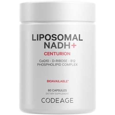 Codeage Liposomal NADH+, CoQ10, Vitamin B12, D-Ribose, 60 ct