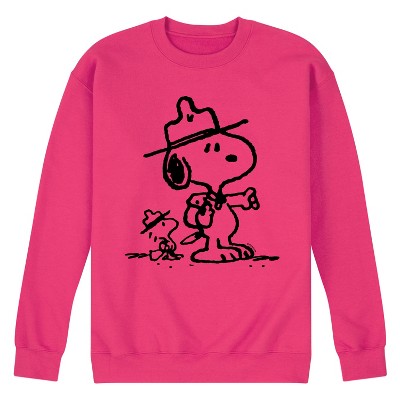 Men's - Peanuts - Snoopy and Woodstock Beagle Scout Pals Graphic Fleece Sweatshirt