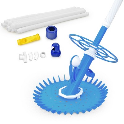 Costway Upgraded Automatic Pool Cleaner Swimming Pool Vacuum Sweeper with10 Extension Hose