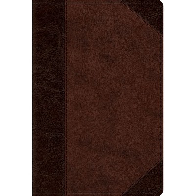 ESV Personal Reference Bible (Trutone, Brown/Walnut, Portfolio Design) - by  Esv Bibles (Leather Bound)