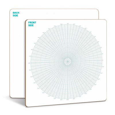 SCRIBBLEDO Circular Grid 12"x12" Dry Erase Board