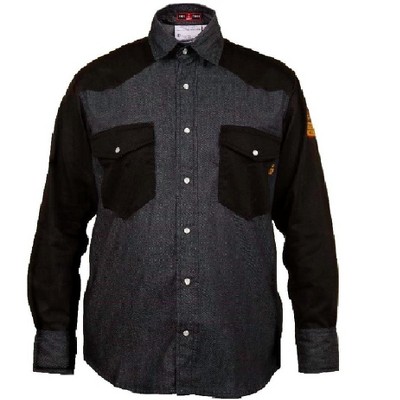 Flame Resistant FR Shirt - 88/12 - Western Style - Two Tone 7 oz