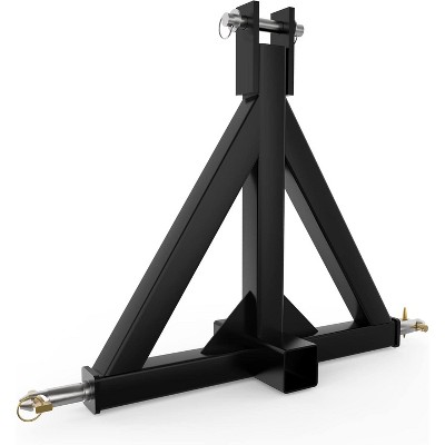 3-Point Trailer Hitch, 2" Receiver, Heavy Duty Drawbar, Fits Category 1 Tractors (Kubota, Yanmar, Kioti, NorTrac)