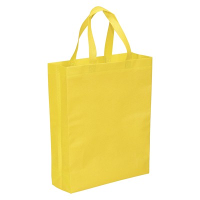Unique Bargains Reusable Vertical Style Non-Woven Grocery Gift Tote Bag for Travel Storage 10 Pcs