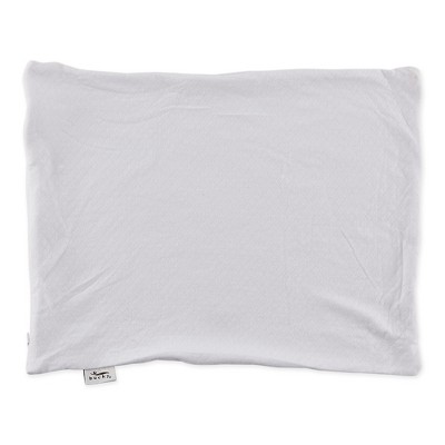 Bucky Duo Quilted White Bed Pillow Cover - Fits 20 X 15