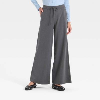Women's Wide Leg Pull-On Pants - A New Day™