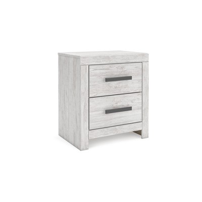 Signature Design by Ashley Cayboni 2 Drawer Nightstand, Whitewash