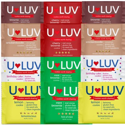 U-LUV Foods Variety Cookies 12 PACK