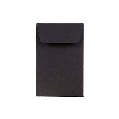 JAM Paper #1 Coin Business Envelopes 2.25 x 3.5 Black Bulk 1000/Carton (352527801C)