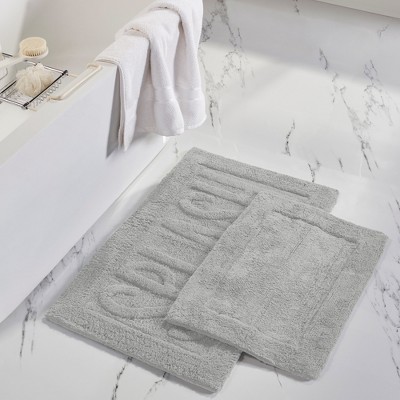 Modern Threads 2 Pack 100% Cotton Bath Mat, SPLASH, Cloud