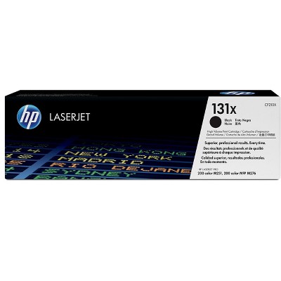 HP 131X High Yield Black Original LaserJet Toner Cartridge, ~2400 pages, CF210X