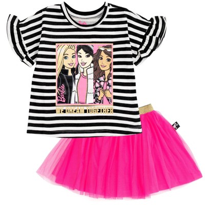 Barbie T-Shirt Mesh Tutu Toddler