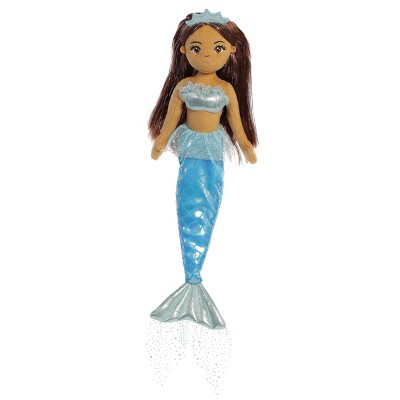 Aurora Sea Sparkles 18" Princess Sparkles Yesenia Mermaid Blue Stuffed Doll
