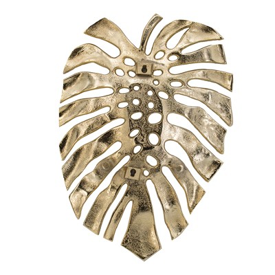 Dexmalle Gold Monstera Leaf Wall Décor